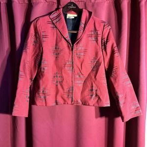 Vintage Painted Pony Blazer Jacket Made In USA Southwestern Cowgirl Womens Small
